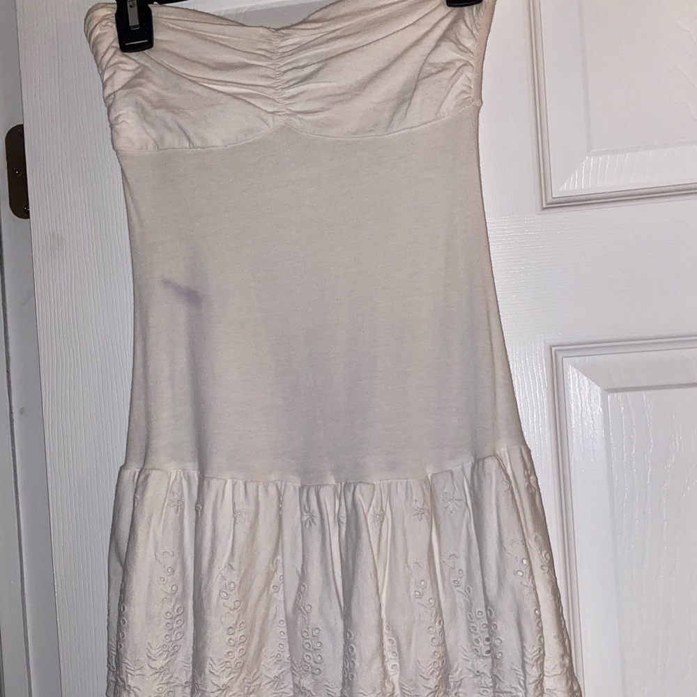 Express white strapless dress size XS